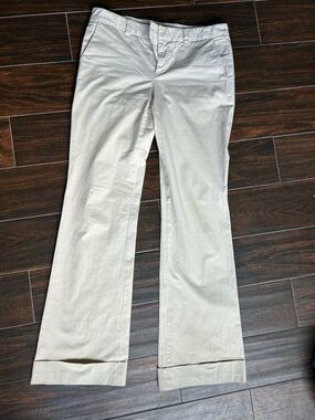 Nili Lotan Wide Leg Trousers With Cuffs